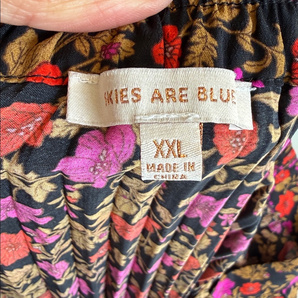 Skies are blue floral skirt xxl - Picture 8 of 9
